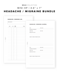 PR283 - Migraine / Headache Bundle - Printable Insert