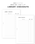 PR307 - Library Checkouts - Printable Insert