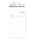 PR338 - Medical Notes - Printable Insert