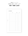 PR253 - My TBR List - Printable Insert