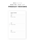 PR236 - Product Reviews - Printable Insert