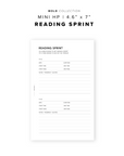 PR233 - Reading Sprint - Printable Insert