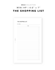 PR273 - The Shopping List - Printable Insert