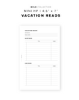 PR260 - Vacation Reads - Printable Insert