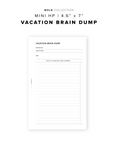 PR258 - Vacation Brain Dump - Printable Insert