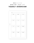 PR328 - Yearly Overview - Printable Insert