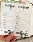 PR319 - New Year New Goals - Printable Insert