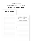PR356 - Add to Planner Check - Printable Insert