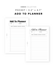 PR356 - Add to Planner Check - Printable Insert