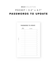 PR355 - Passwords To Update - Printable Insert