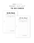PR357 - To Do Check - Printable Insert