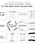 PPC25 - To the New Year - Printable Planner Cards