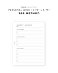 PR246 - 369 Manifest Method - Printable Insert