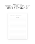 PR269 - After the Vacation - Printable Insert