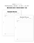 PR347 - Bookish Review V3 - Printable Insert