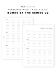PR309 - Books by the Series V2 Bundle - Printable Insert