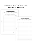 PR346 - Event Planning - Printable Insert