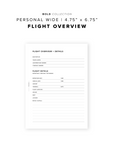 PR270 - Flight Overview - Printable Insert