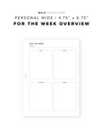 PR219 - For the Week - Printable Insert