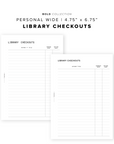PR307 - Library Checkouts - Printable Insert
