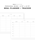 PR340 - Meal Planner Tracker - Printable Insert