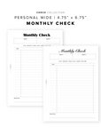 PR354 - Monthly Check - Printable Insert