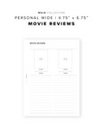 PR361 - Movie Reviews - Printable Insert