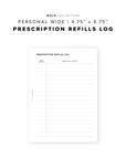 PR358 - Prescription Refills - Printable Insert