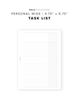 PR332 - Task List - Printable Insert