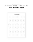 PR232 - The Bookshelf - Printable Insert