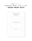 PR268 - Vacay Must Dos - Printable Insert