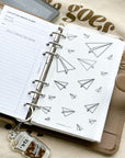 PRD205 - Paper Plane Pattern - Printable Dashboard