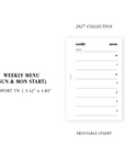 PR368 - The Menu - Printable Insert
