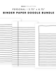 PR318 - Binder Paper Doodle Bundle - Printable Insert