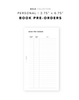 PR248 - Book Pre-Orders - Printable Insert