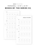 PR309 - Books by the Series V2 Bundle - Printable Insert