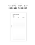 PR226 - Expense Tracker V3 - Printable Insert