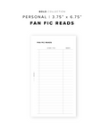 PR264 - Fan Fic Reads - Printable Insert