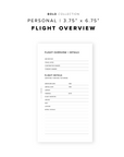 PR270 - Flight Overview - Printable Insert