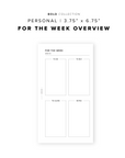 PR219 - For the Week - Printable Insert