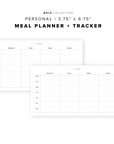 PR340 - Meal Planner Tracker - Printable Insert