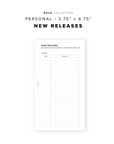PR237 - New Releases - Printable Insert