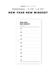 PR241 - New Year. New Mindset - Printable Insert