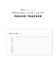 PR214 - Period Tracker - Printable Insert