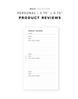 PR236 - Product Reviews - Printable Insert