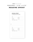 PR233 - Reading Sprint - Printable Insert
