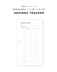 PR227 - Savings Tracker - Printable Insert