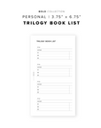 PR244 - Trilogy Book List - Printable Insert