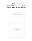 PR265 - Ugh Let's Do This - Printable Insert