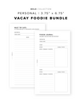 PR267 - Vacay Foodie Bundle - Printable Insert